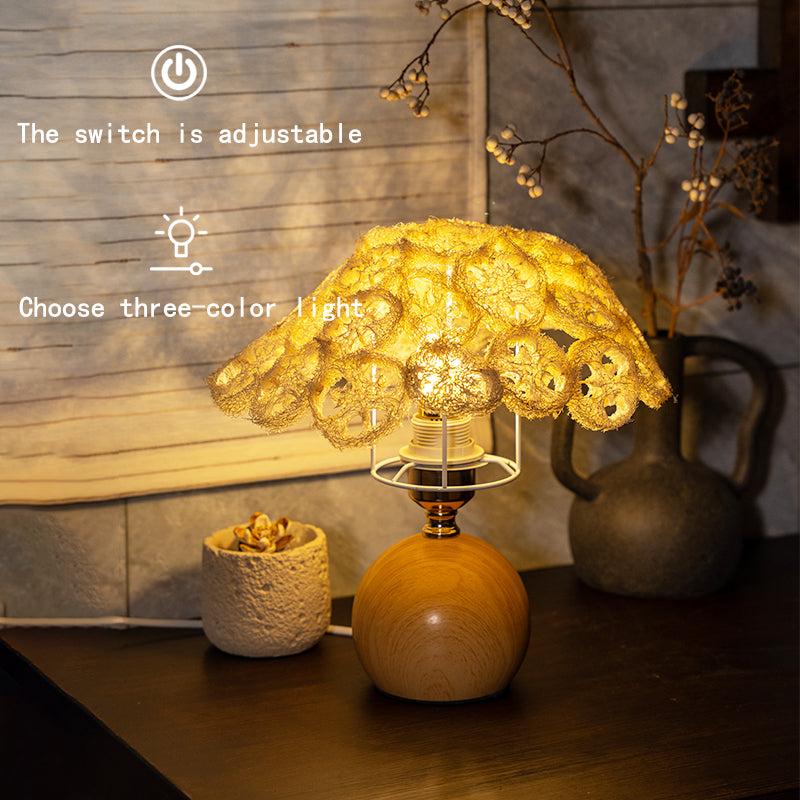 Loofah Table Reading Lamp – Natural & Stylish Desk Light